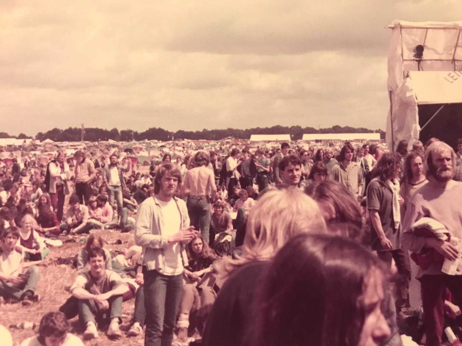so war das damals, Festival Feeling in den achtziger Jahren. Auf diesem Foto nicht in Bruchhausen Vilsen, sondern in Wildeshausen.