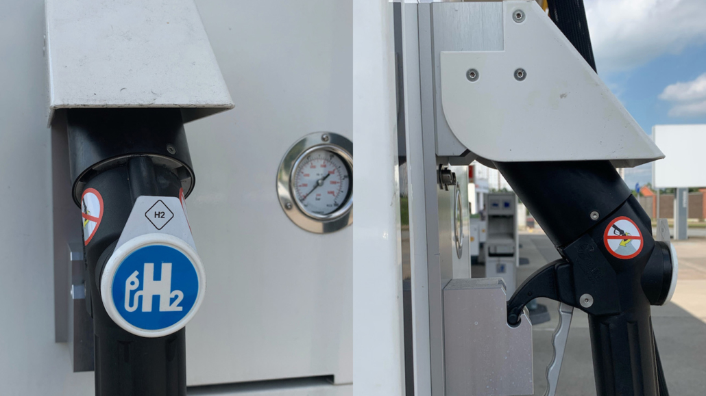 Eine Wasserstoff-Tankstelle sieht aus, wie eine "normale" Tankstelle. Foto: Wächter