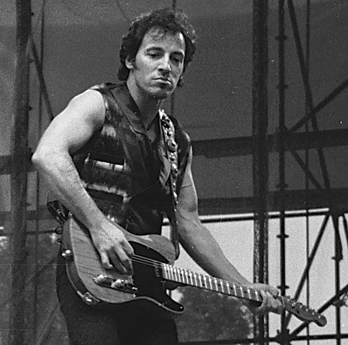 Bruce Springsteen bei einem Livekonzert in Bremen.