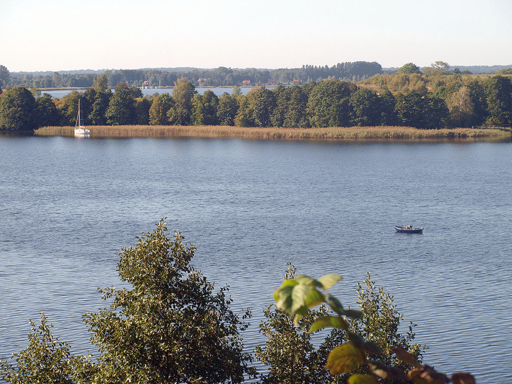 Blick auf den Mauersee bei Węgorzewo.