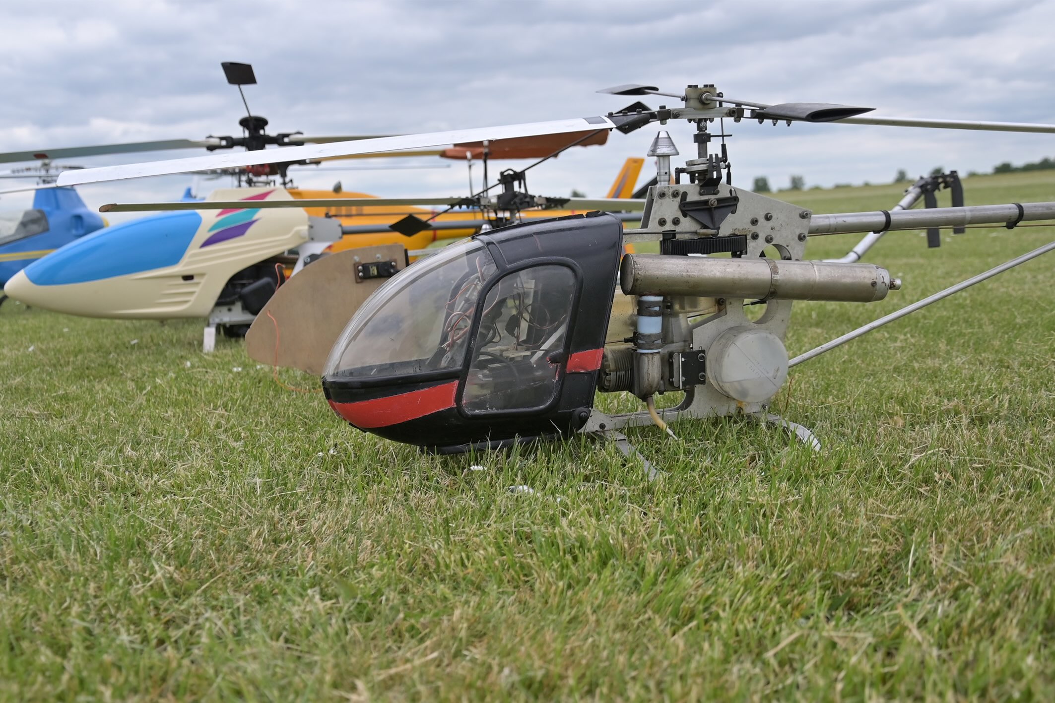 Verschiedene Oldtimer-Hubschrauber-Modell waren zu sehen