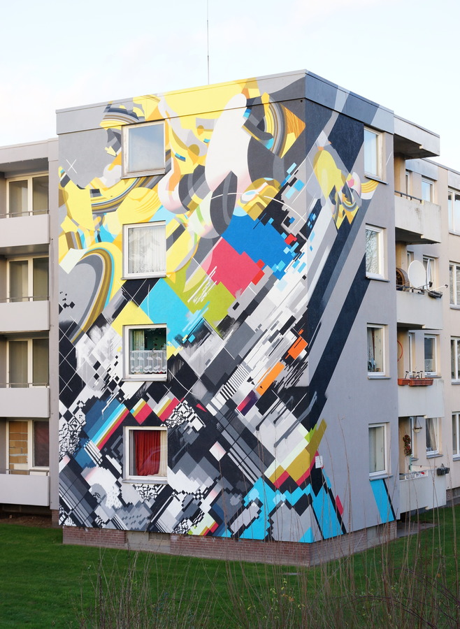 Dieses Bremer Wohnhaus ziert ein Mural namens